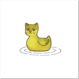 Duck Cat Posters and Art